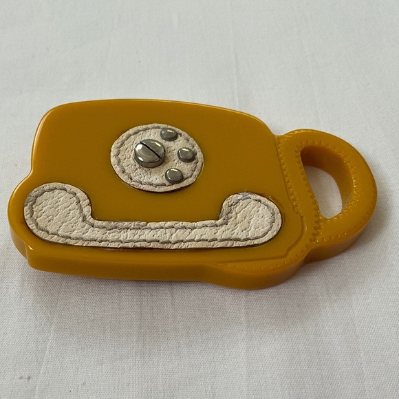 PRADA Telephone Bag Pin Brooch - Picture 3 of 6